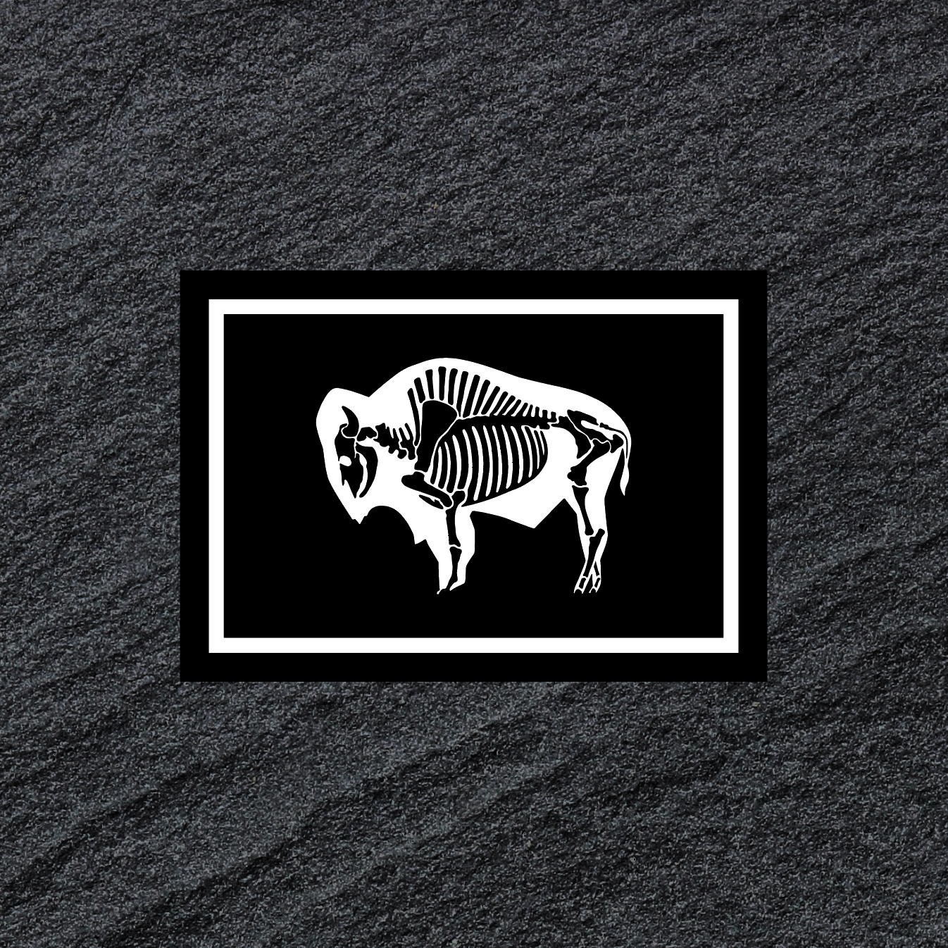 Bone Bison Sticker // Small