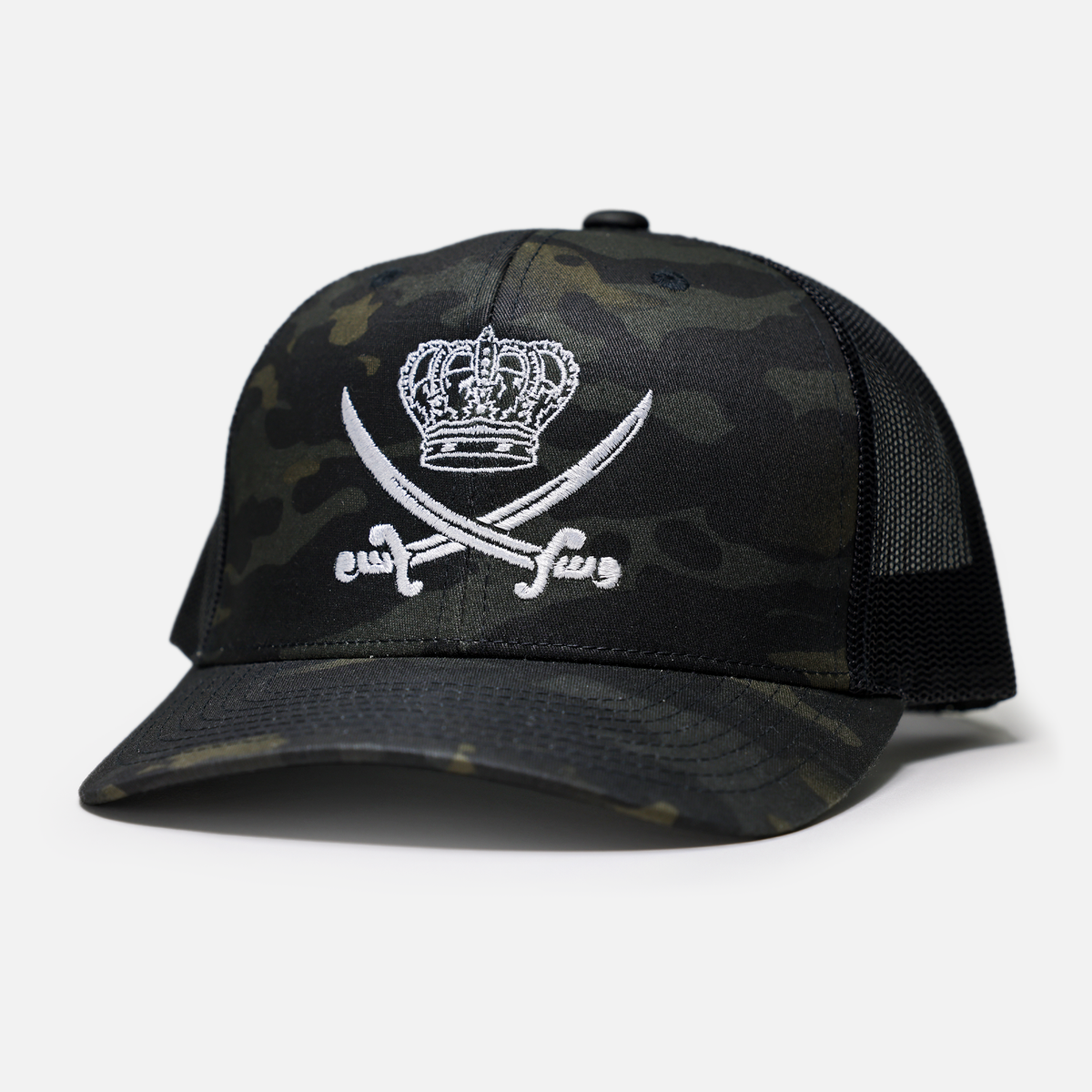 Crown City Trucker Hat // Multicam Black