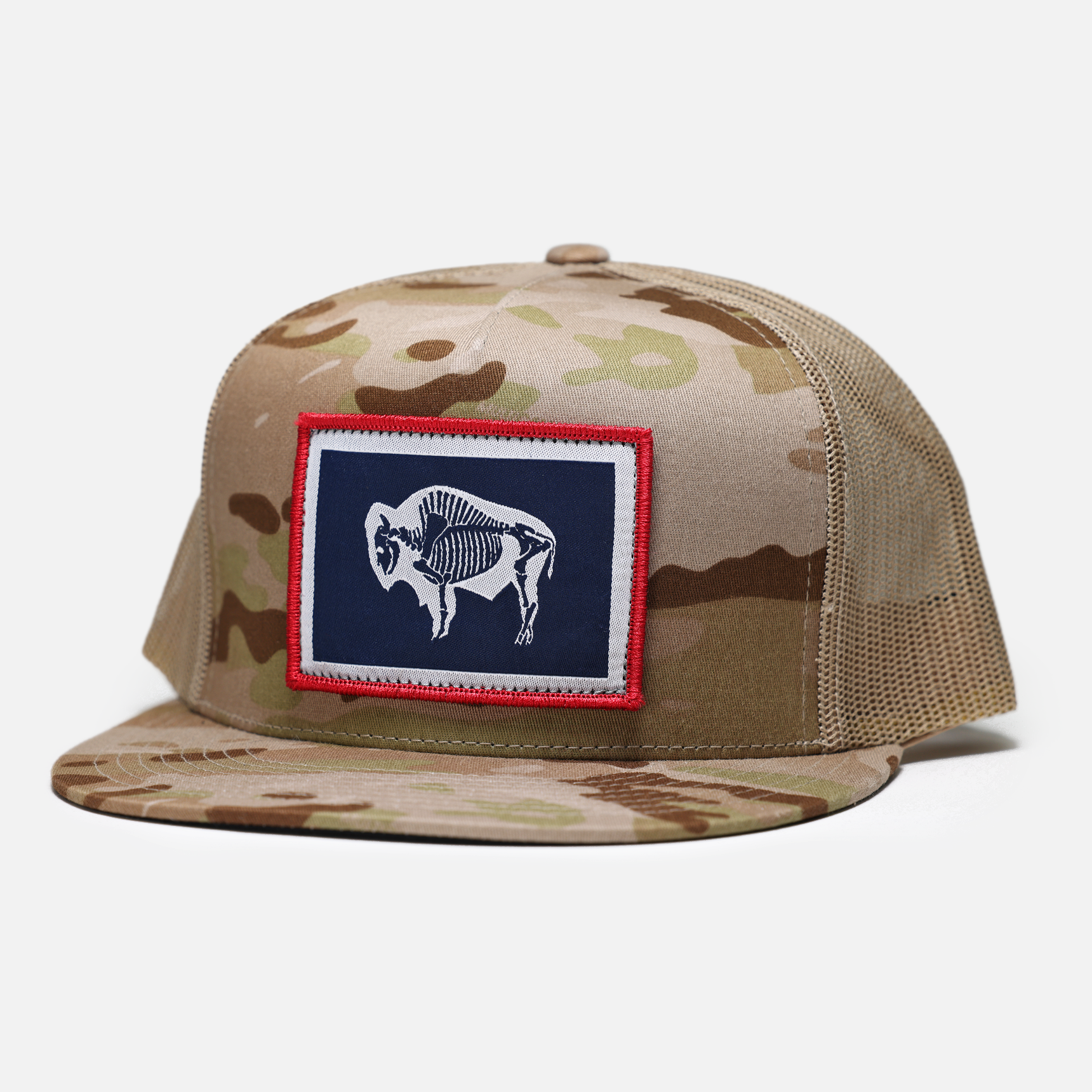 Bone Bison Trucker Hat // Multicam® Arid