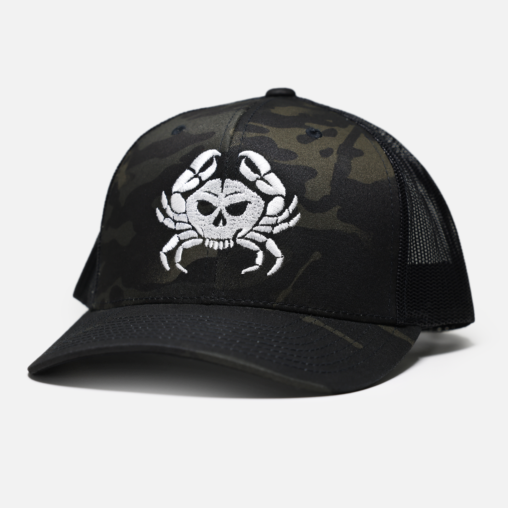 Bone Crab Trucker Hat // Multicam® Black