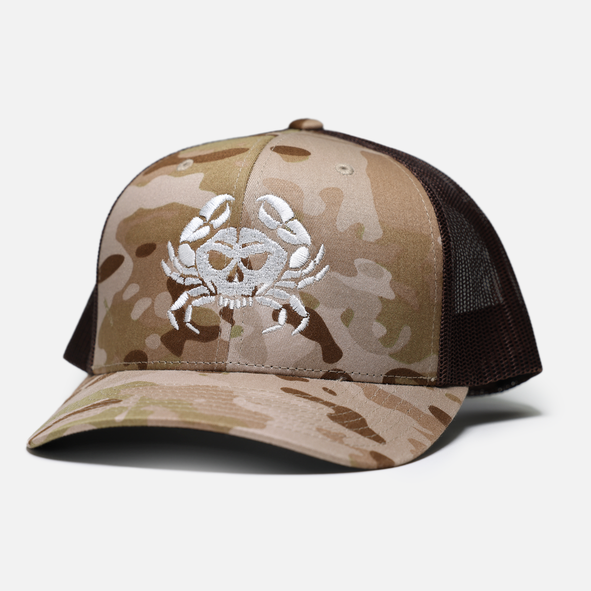 Bone Crab Trucker Hat // Multicam Arid