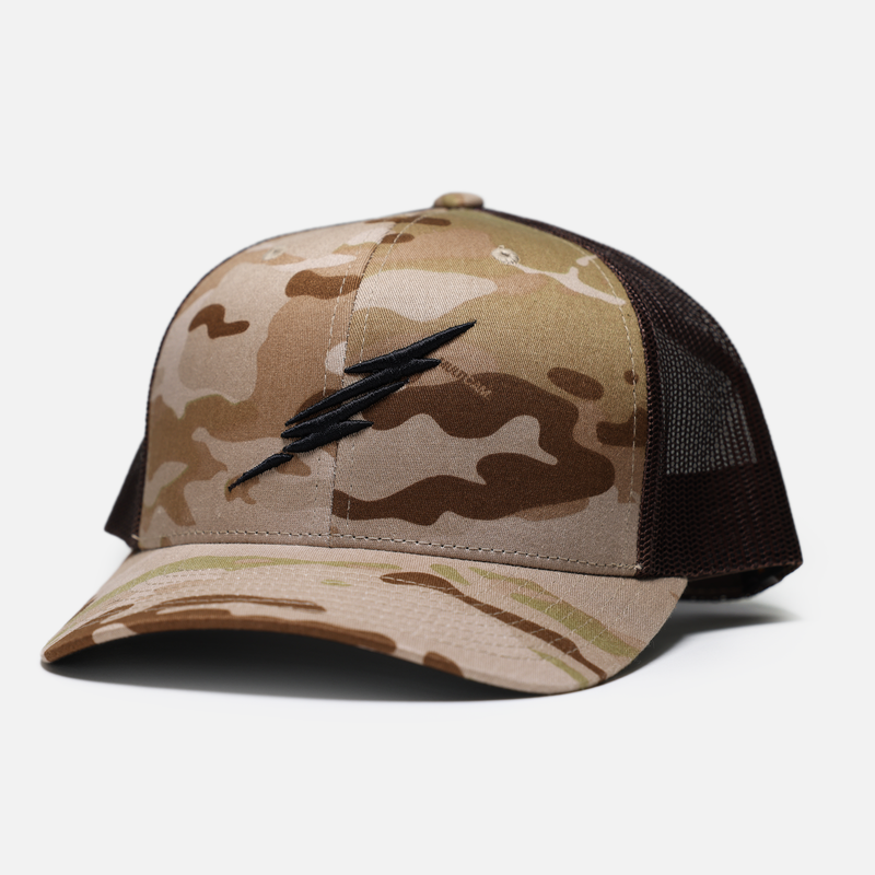 Brand Trucker Hat // Multicam® Arid