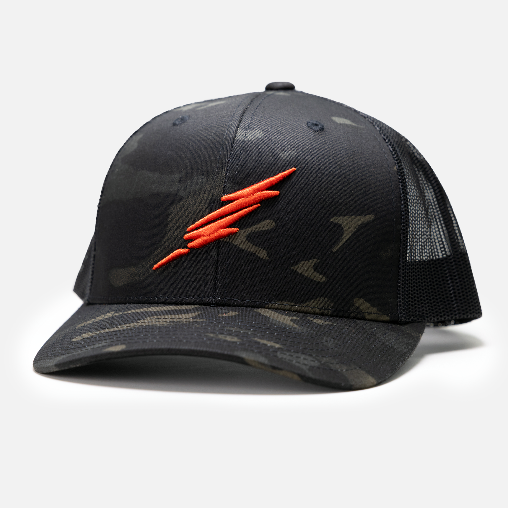 Brand Trucker Hat // Multicam® Black
