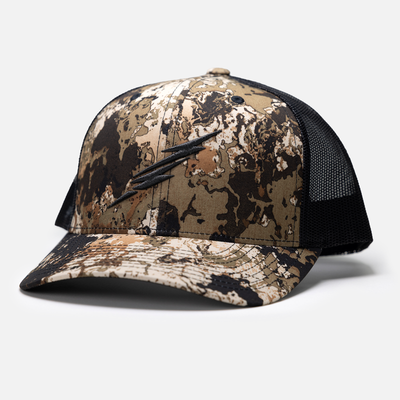 Brand Trucker Hat // Veil Camo® Wideland