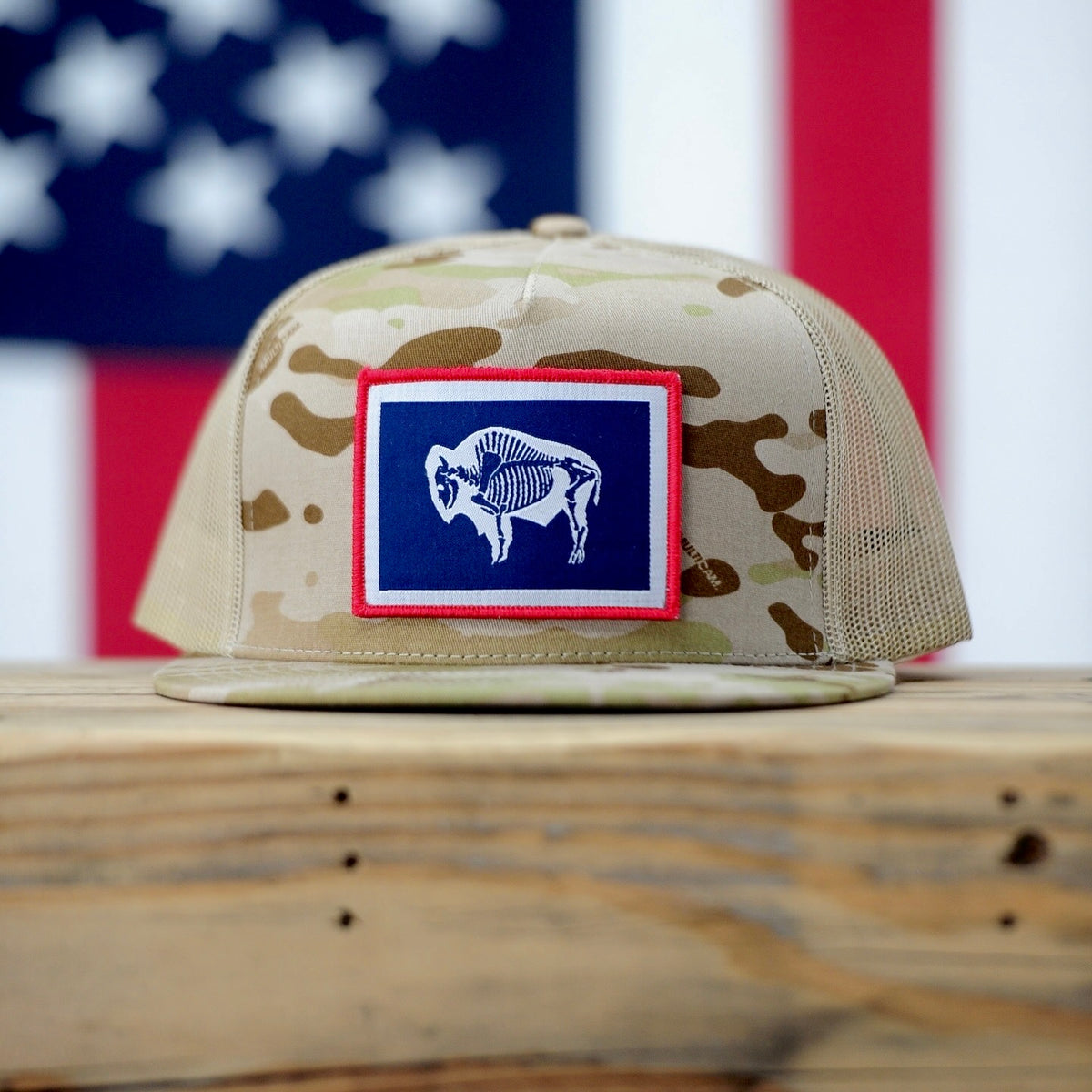 Bone Bison Trucker Hat // Multicam Arid