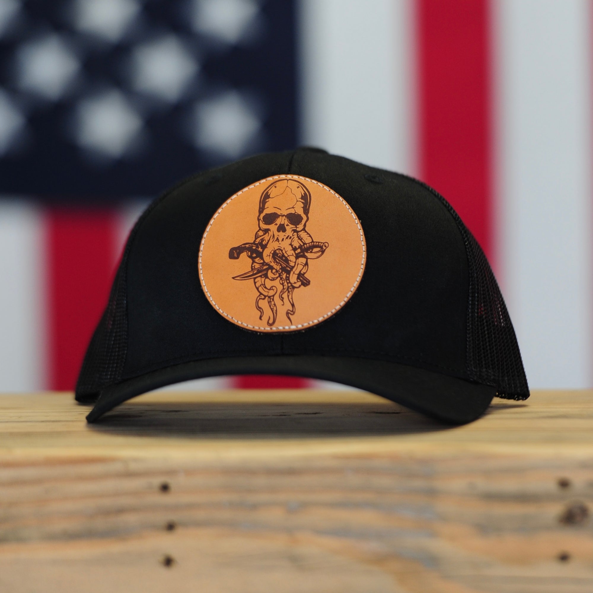 OctoSkull Trucker Hat // Black