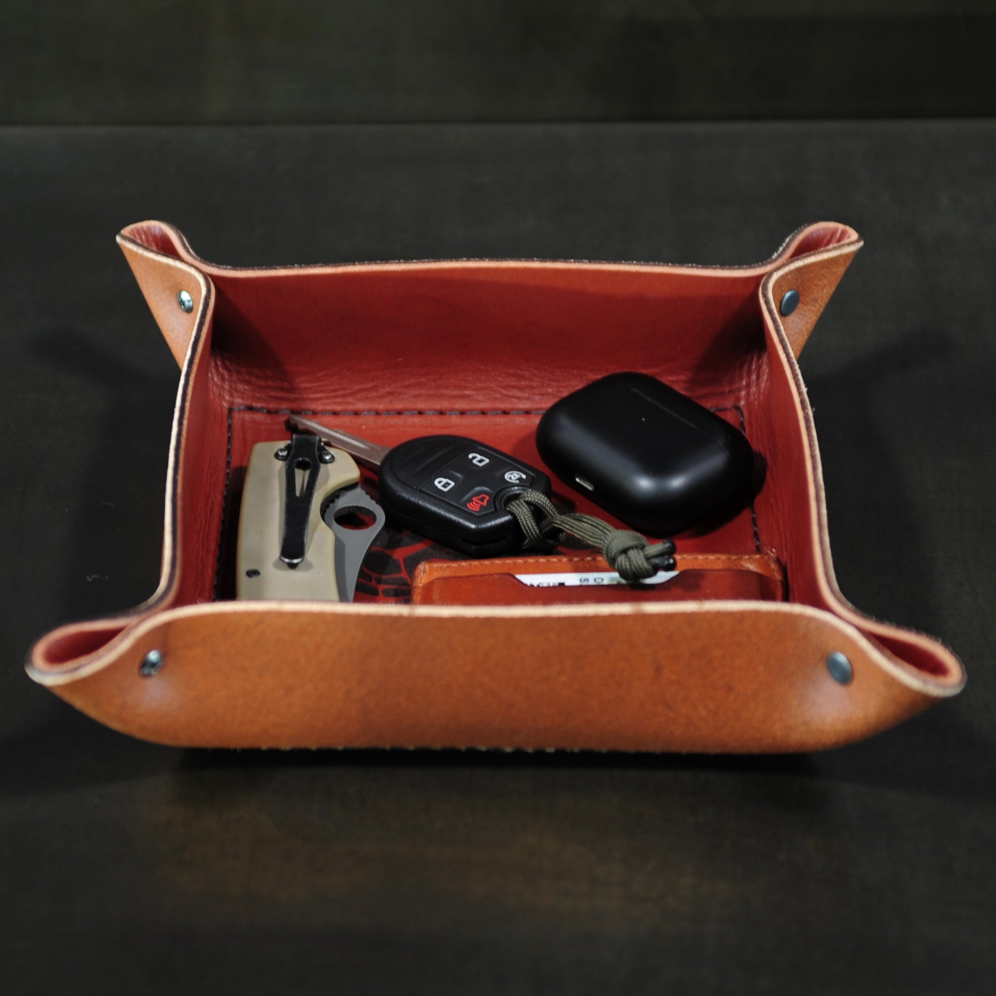 Leather EDC Tray // Bolt