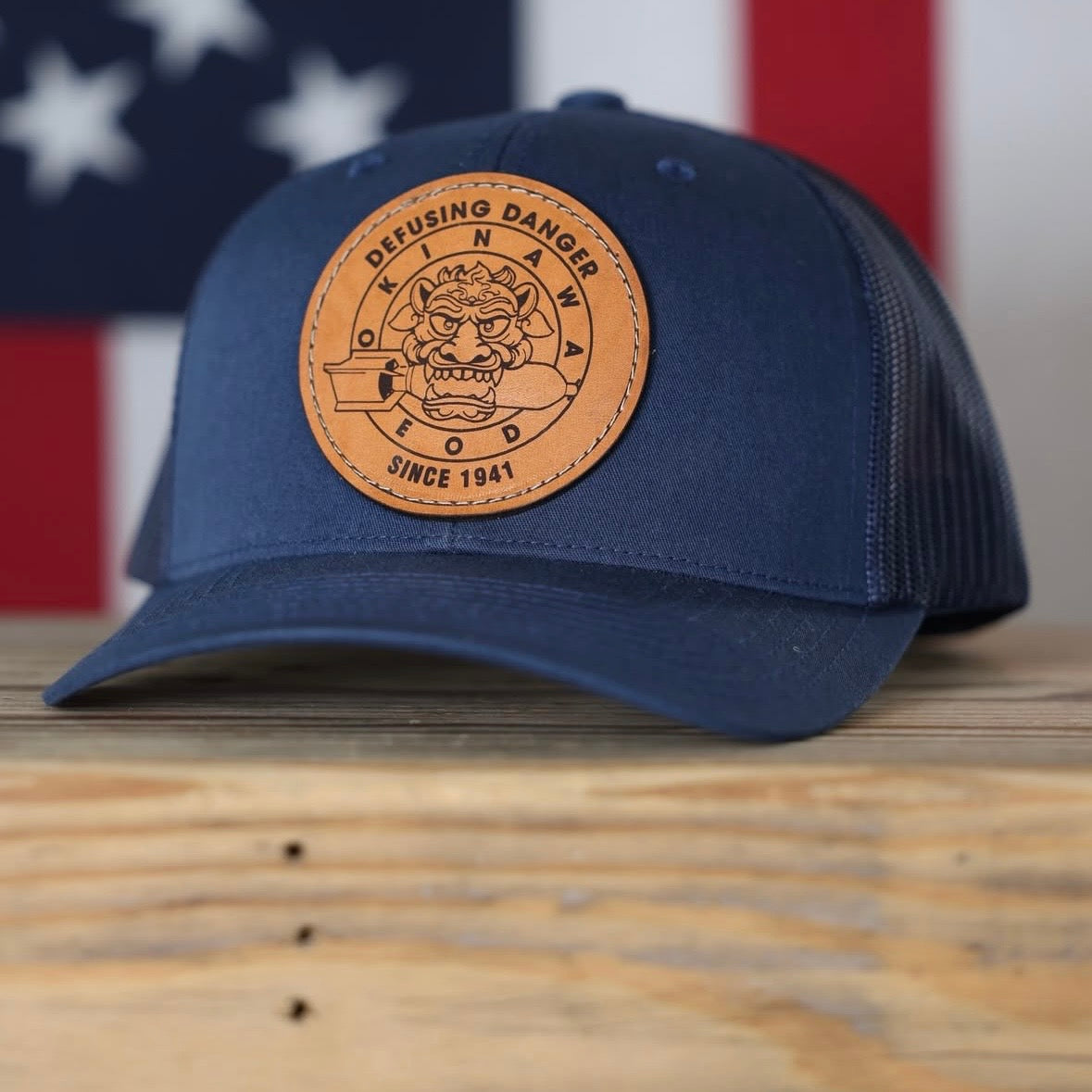 Leather Patch Trucker Hats