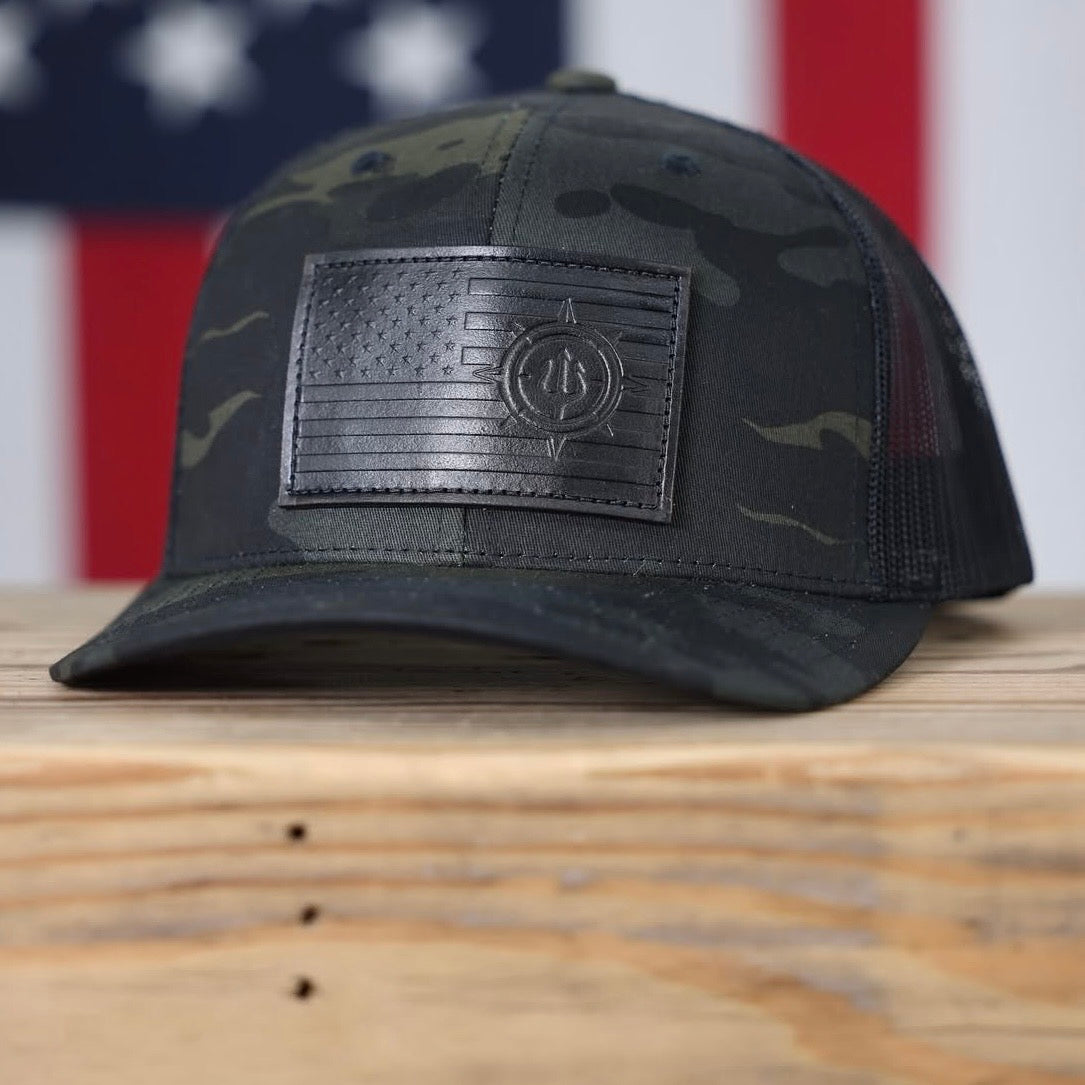 Leather Patch Trucker Hats