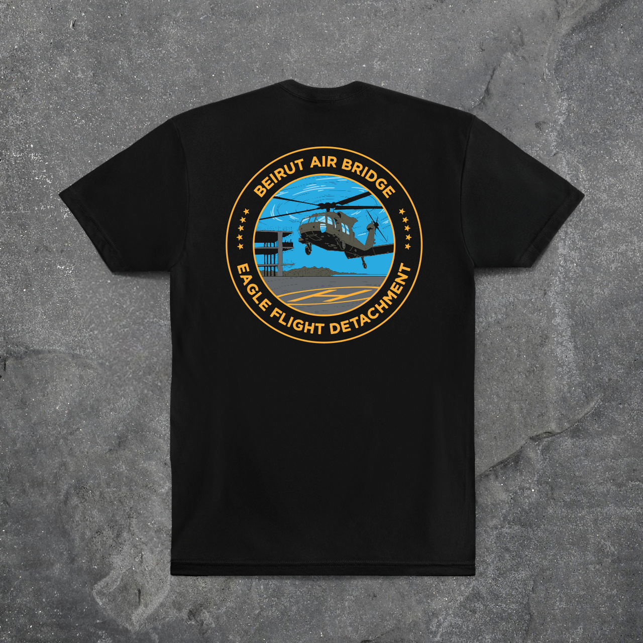 Eagle Flight Det Hybrid Tee // Black