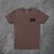 Kima Hybrid Tee // Brown