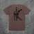 Kima Hybrid Tee // Brown