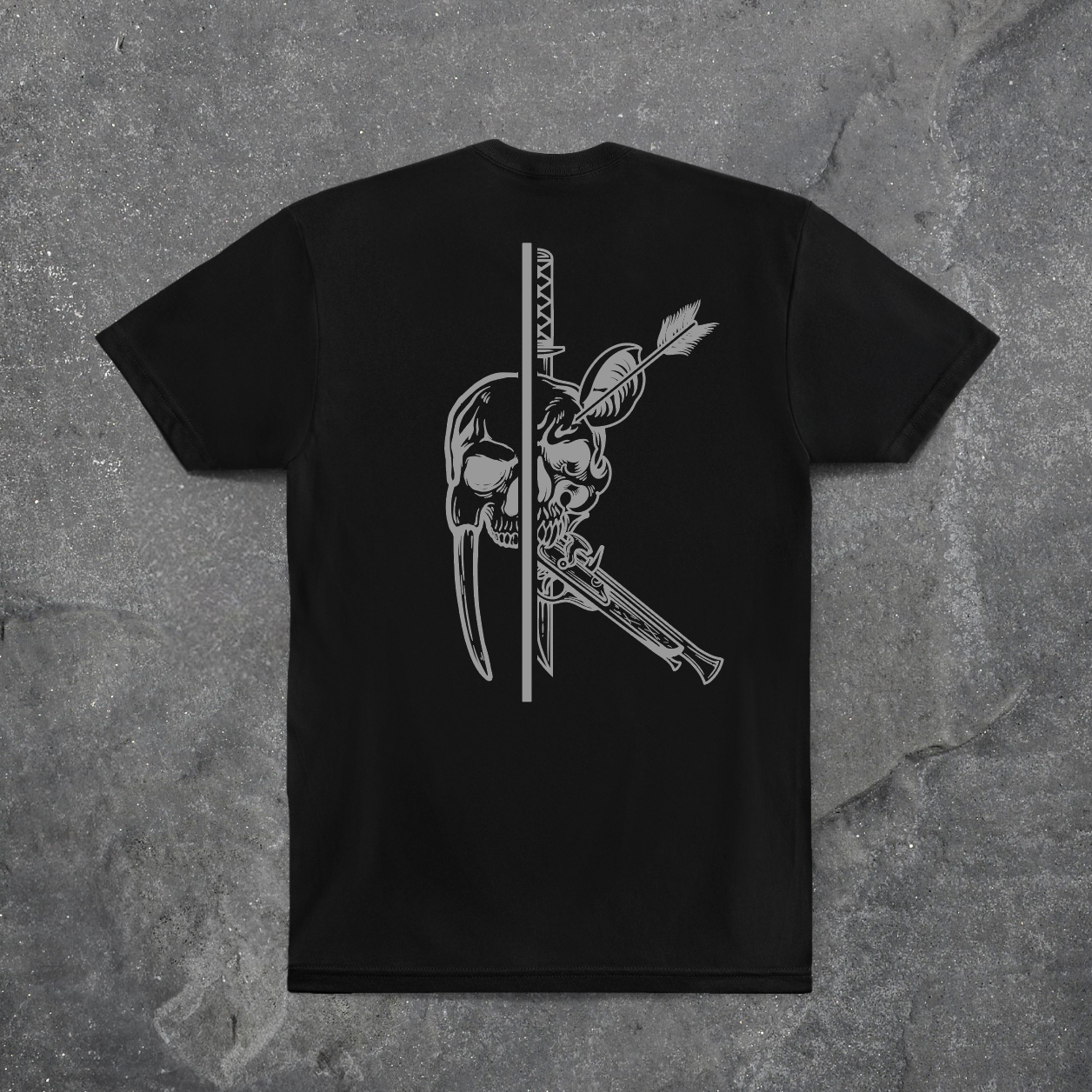 Kima Hybrid Tee // Black