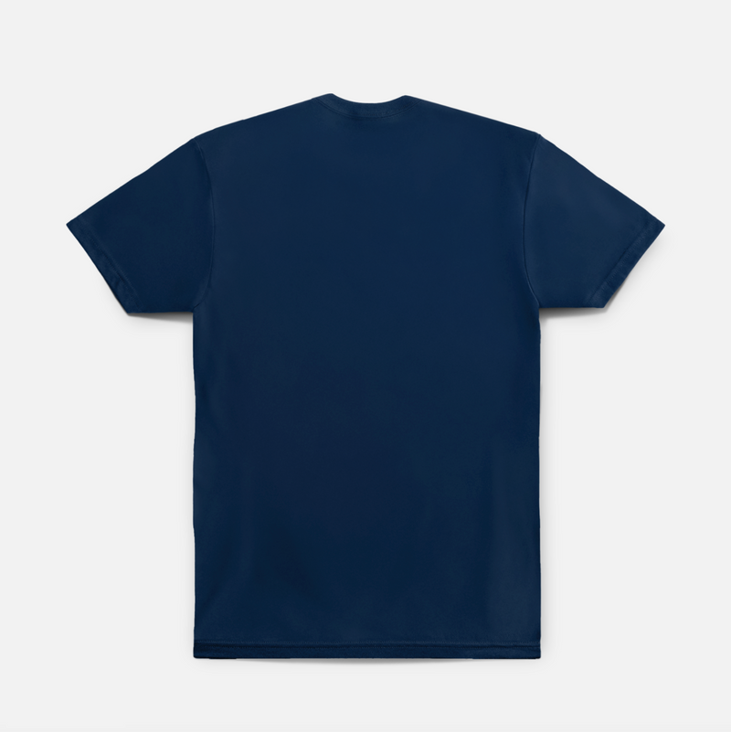 Bone Bison Hybrid Tee // Navy Blue