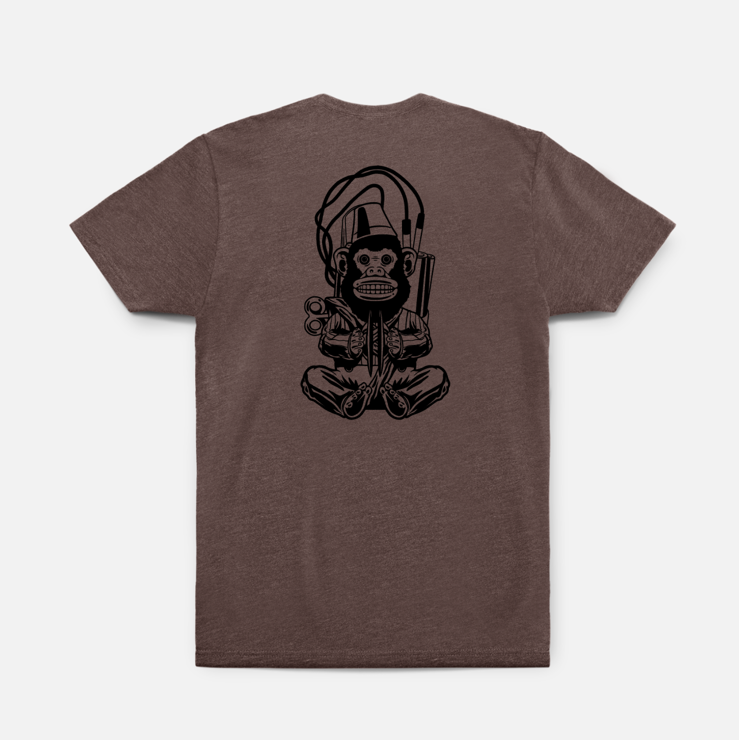 Three Wire Guy Hybrid Tee // Brown