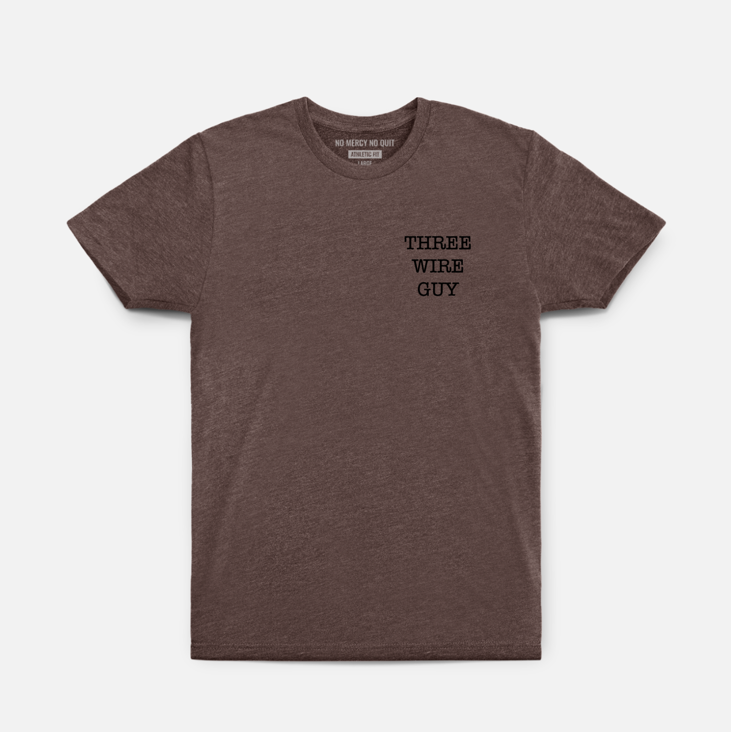 Three Wire Guy Hybrid Tee // Brown