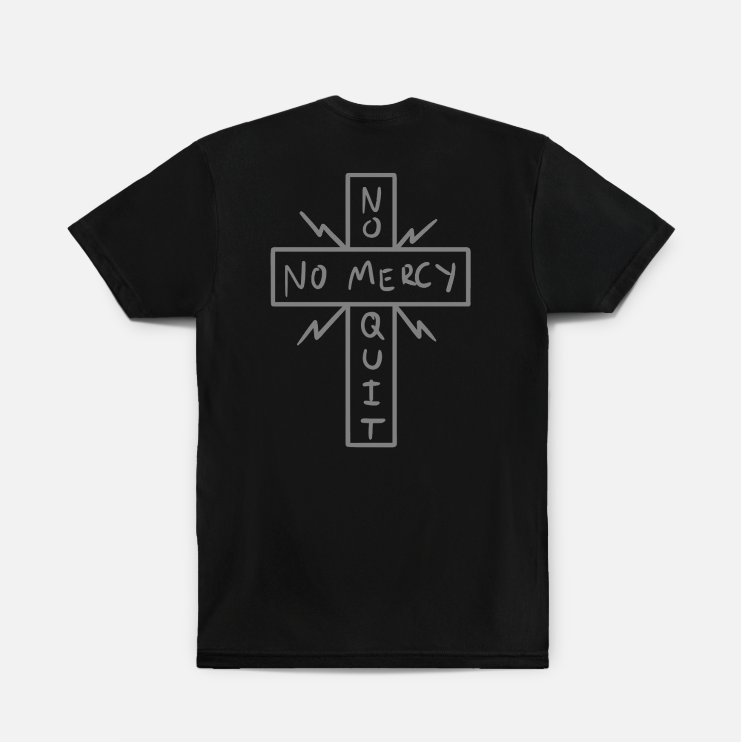 NMNQ Cross Hybrid Tee // Black