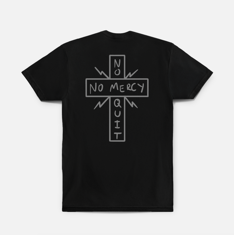 NMNQ Cross Hybrid Tee // Black
