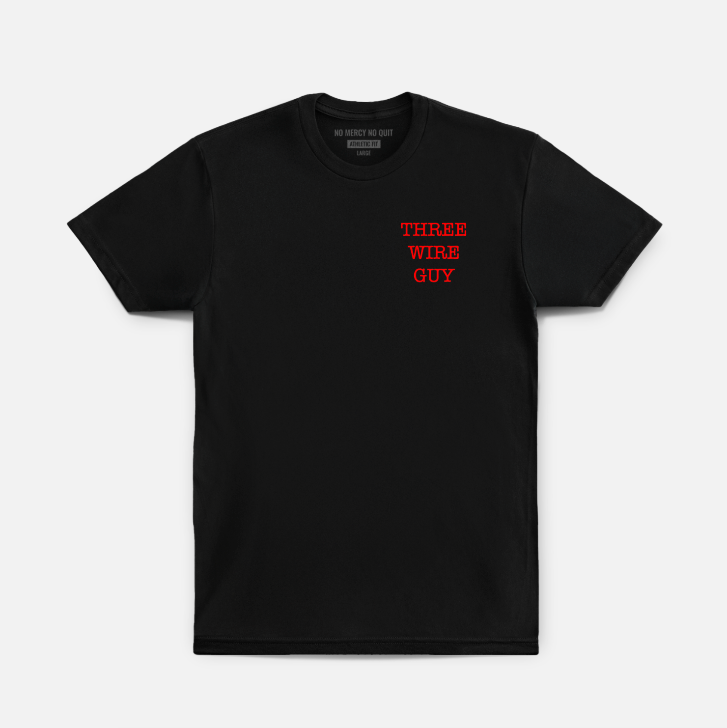 Three Wire Guy Hybrid Tee // Black