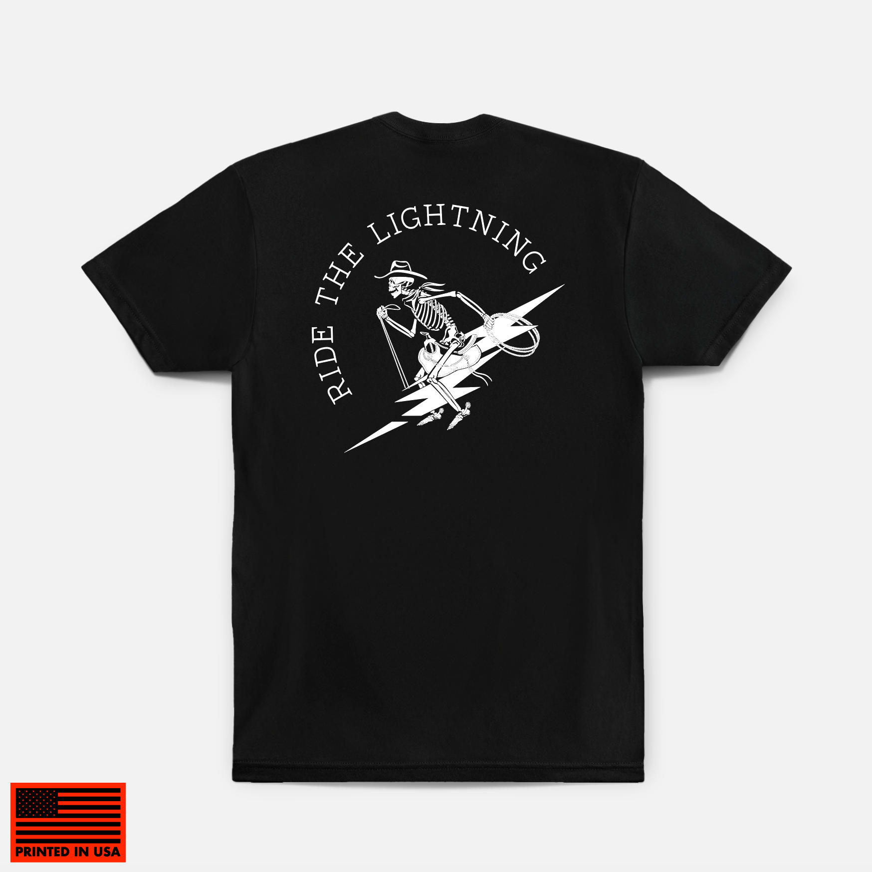 Ride The Lightning Hybrid Tee // Black