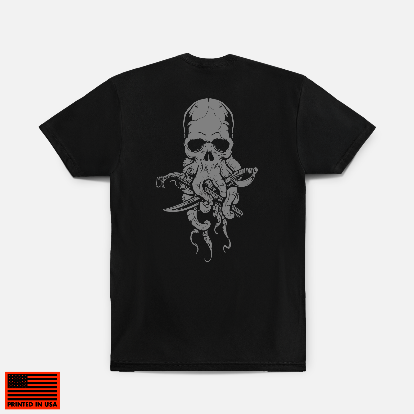 OctoSkull Hybrid Tee // Black