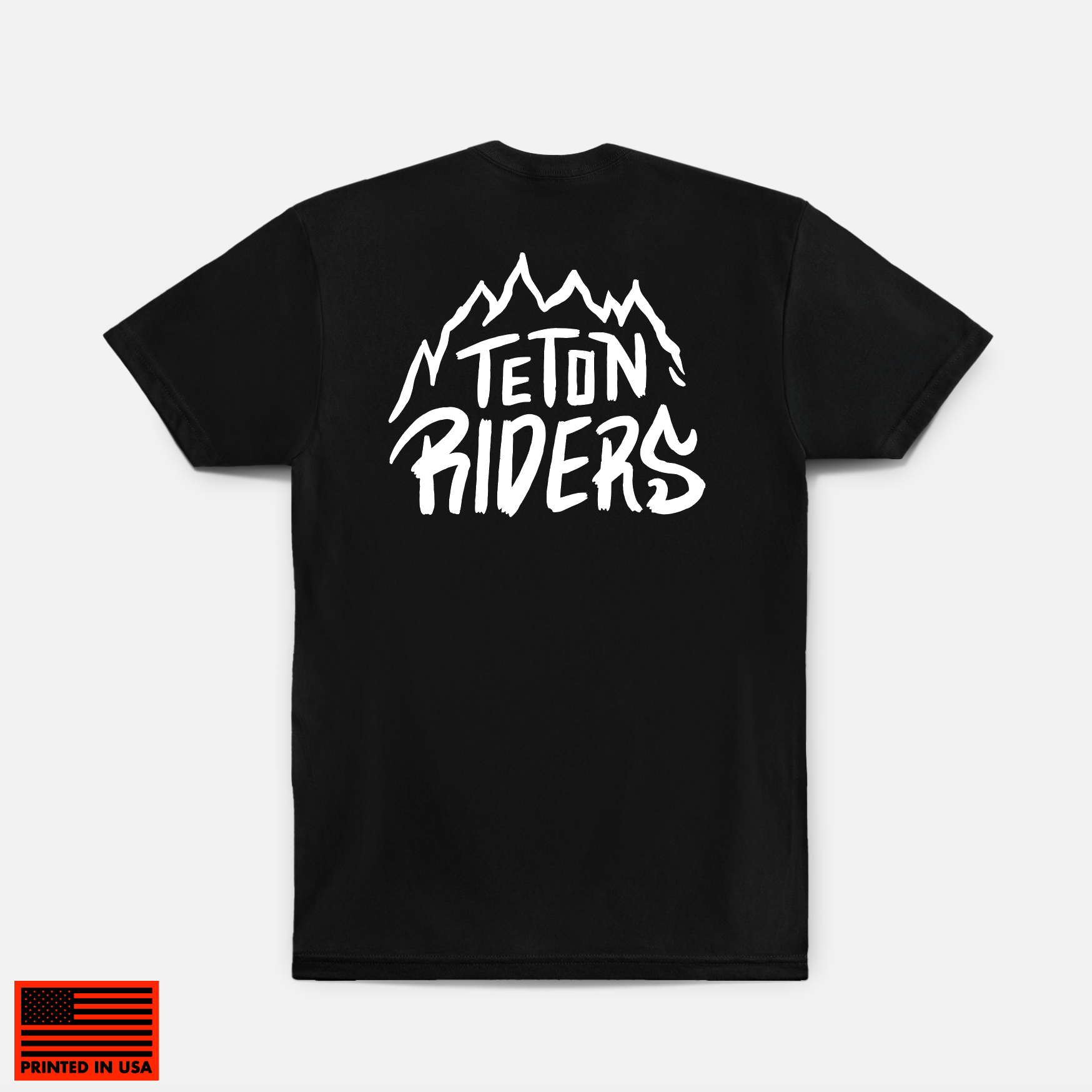 Teton Riders Hybrid Tee // Black