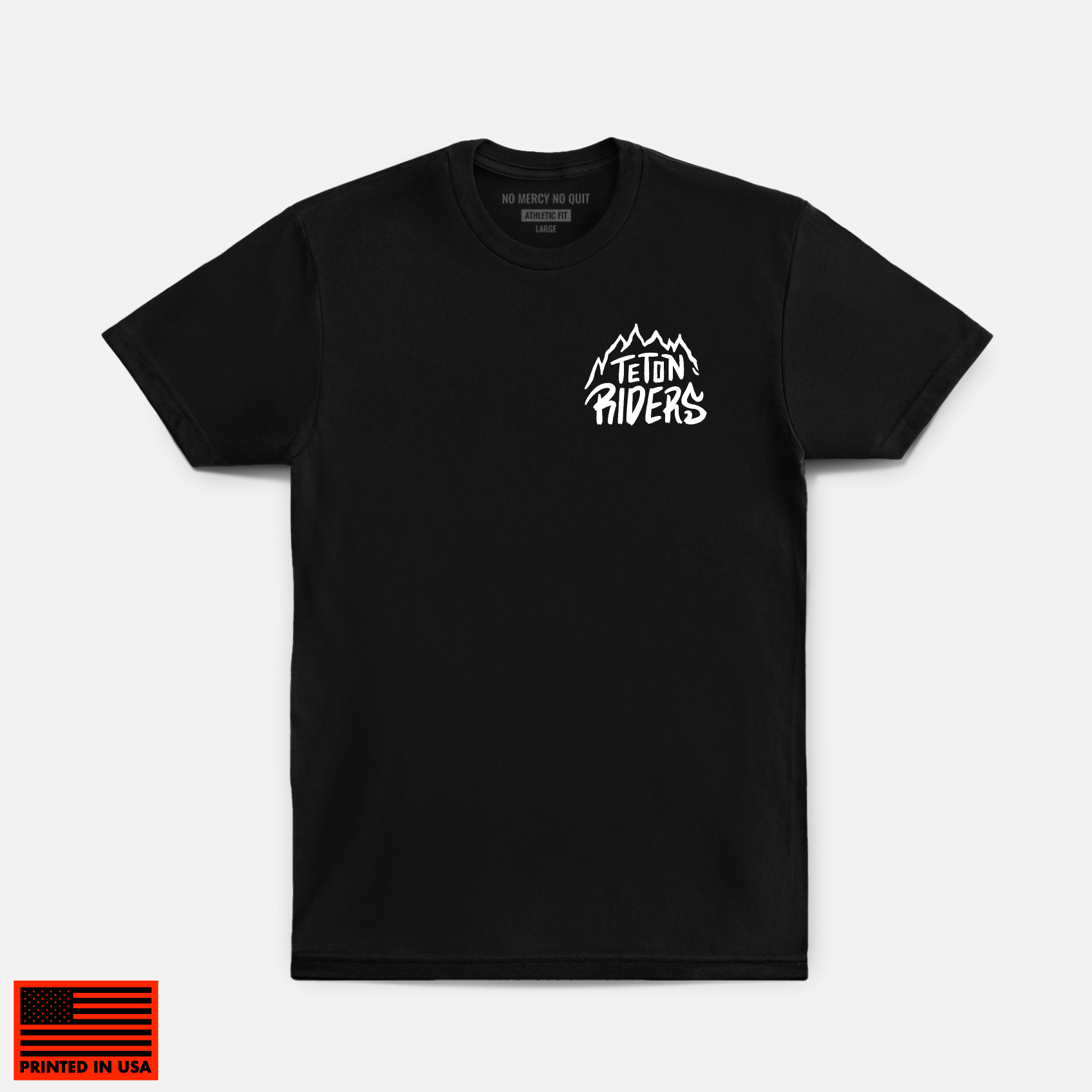 Teton Riders Hybrid Tee // Black