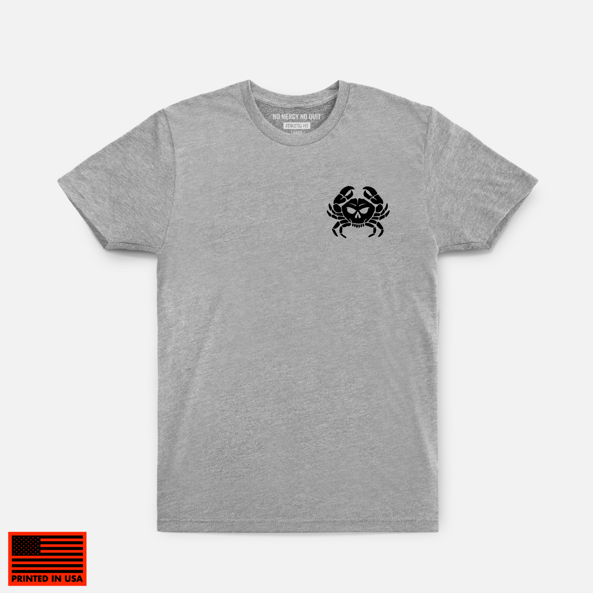 Bone Crab Hybrid Tee // Heather Gray