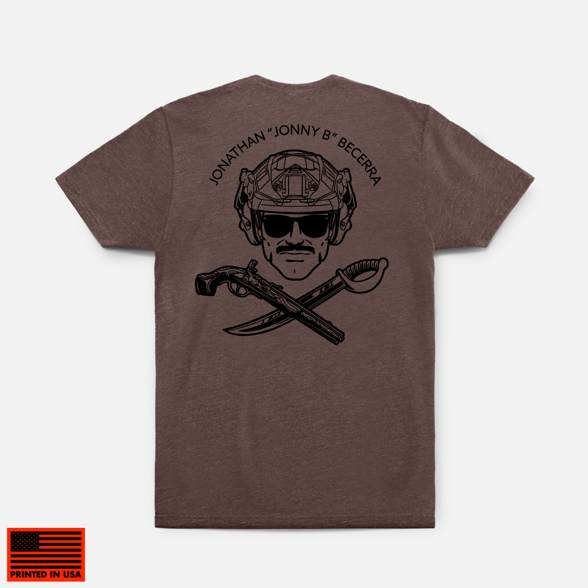 SB1 Jonathan &quot;Jonny B&quot; Becerra Memorial Hybrid Tee // Brown