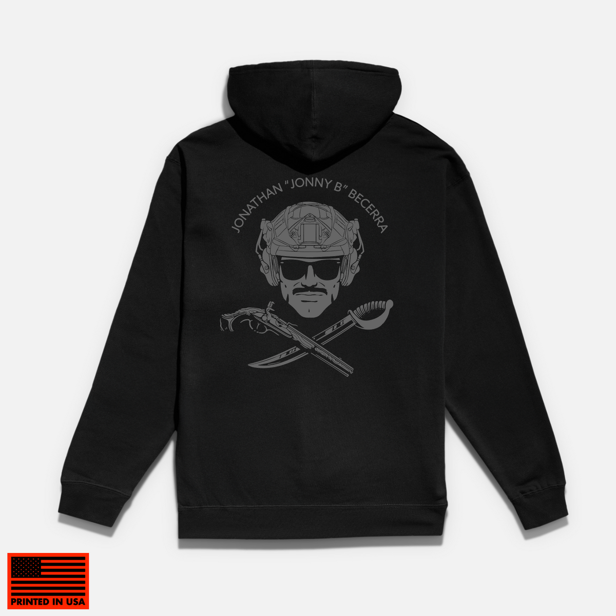 SB1 Jonathan &quot;Jonny B&quot; Becerra Memorial Hybrid Hoodie // Black