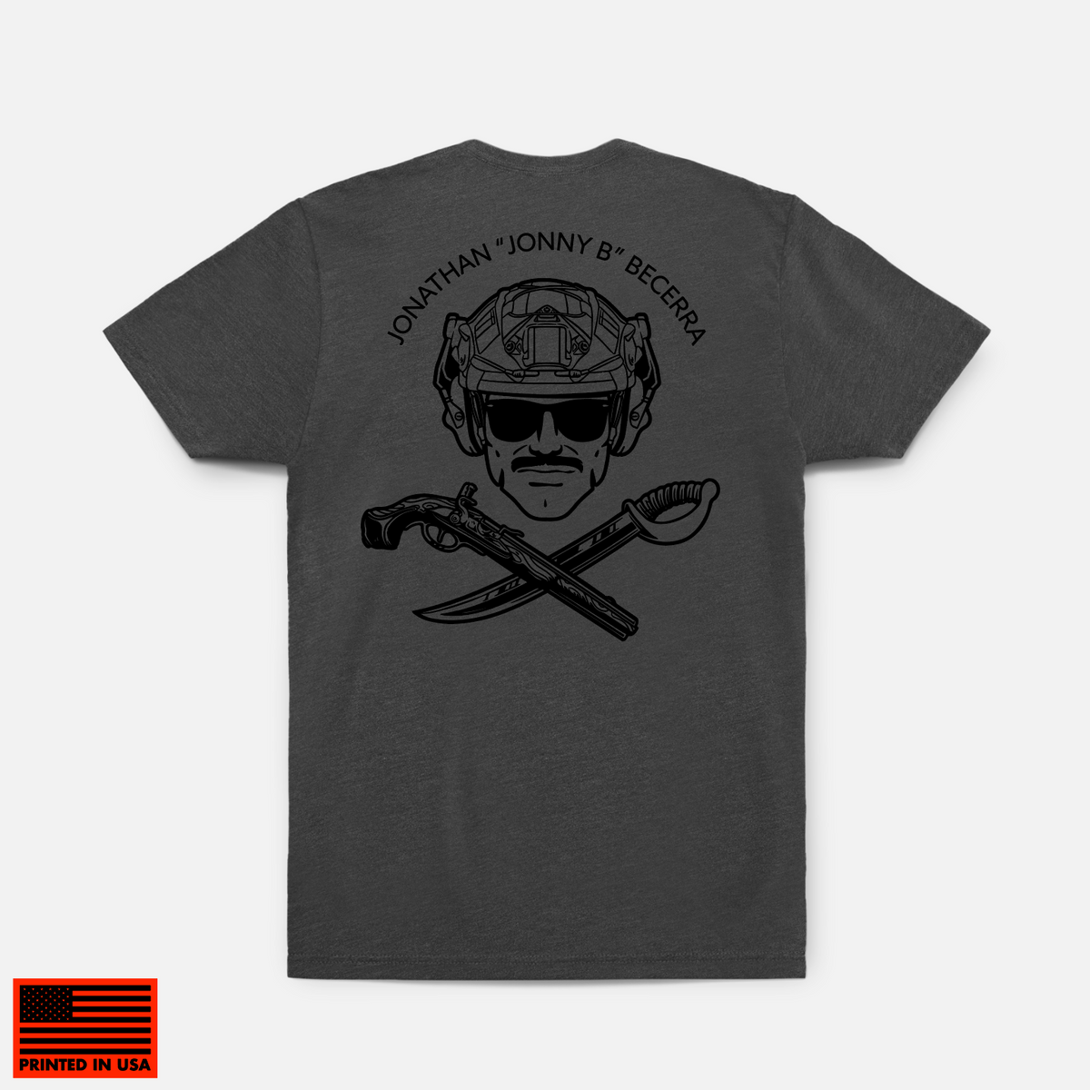 SB1 Jonathan &quot;Jonny B&quot; Becerra Memorial Hybrid Tee // Gray