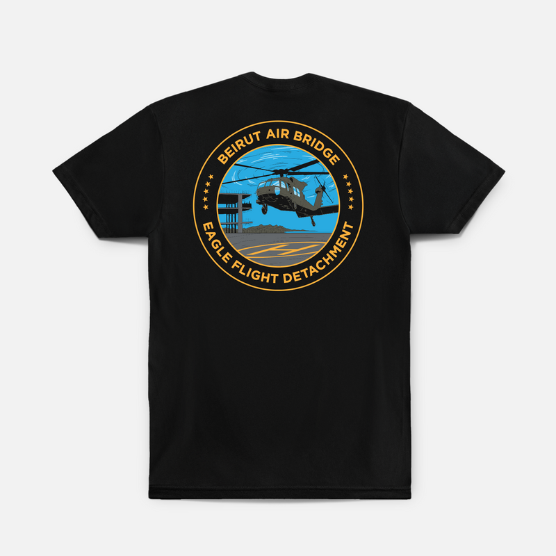 Eagle Flight Det Hybrid Tee // Black