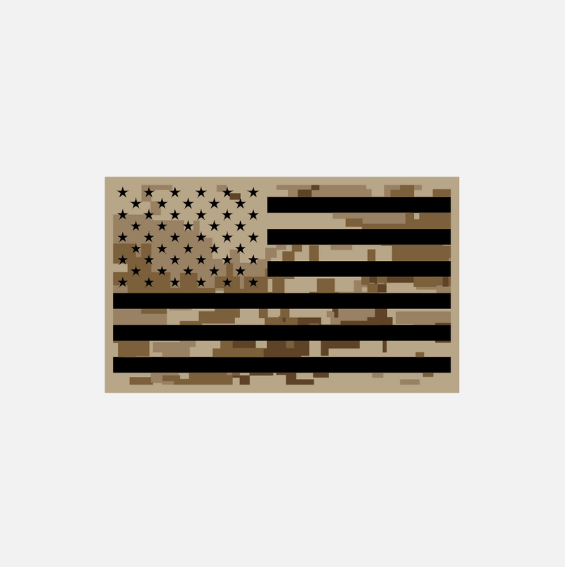 American Flag Sticker / Desert Digital